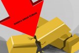 Emas turun 0,79 persen tertekan reli pasar ekuitas