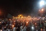Salawat dan gema takbir iringi pawai obor sambut Ramadhan di Medan