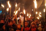 Warga Kota Baru gelar pawai obor sambut Lebaran