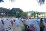 Ribuan umat Islam Shalat Idul Fitri di Makorem Wirasakti