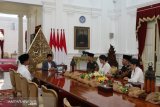 AHY dan Ibas silaturahmi dengan Presiden Jokowi