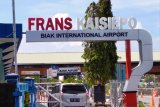 Arus balik Lebaran di Bandara Biak Nunfor masih ramai
