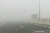 Gawat, jarak pandang di Tol Palembang-Indralaya cuma  40 meter