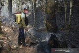 Kebakaran di kaki Gunung Lompobattang Gowa belum padam