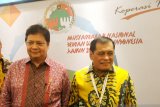 Nurdin Halid isyaratkan Airlangga terpilih aklamasi di Munas Golkar