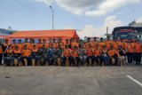 Basarnas Manado menggelar simulasi penanganan kecelakaan di laut