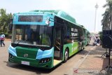 Bus listrik gratis Transjakarta beroperasi di Monas