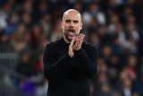 Ekspresi Guardiola dan Zidane usai bertanding di Liga Champions