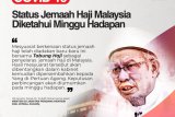 Malaysia tunggu Arab Saudi tentang keberangkatan haji pada 2020