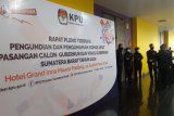 KPU Sumbar tetapkan nomor urut pasangan calon Gubernur dan Wakil Gubernur Sumbar