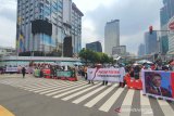 Imbas demo di Kedubes Prancis, polisi tutup Jalan MH Thamrin