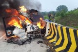 Kecelakaan maut di Tol  Madiun-Nganjuk, tiga orang meninggal