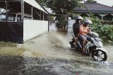 Banjir di Banjarmasin tinggi air belum surut