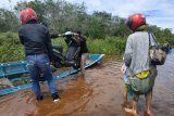 Banjir di ruas jalan nasional Kalis-Putussibau memakan korban jiwa