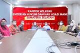 Kakanwil Kemenkumham Sumsel hadiri rapat dengan Dirjen Peraturan Perundang Undangan