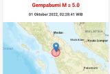 Seorang warga meninggal, sembilan luka-luka akibat gempa di Tapanuli