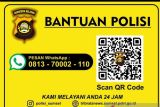 Polda Sumsel  meluncurkan nomor bantuan polisi melalui WhatsApp