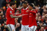 Marcus Rashford cetak dua gol saat United kalahkan Leicester 3-0