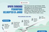 Upaya evakuasi penumpang helikopter di Jambi