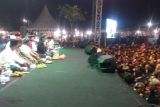 Simpatisan Ganjar di Pati menggemakan sholawat kebangsaan