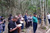 Peserta tiga negara belajar pengolahan bambu di Hutan Bambu Bulaksalak Sleman