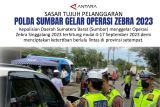 Sasar tujuh pelanggaran Polda Sumbar gelar Operasi Zebra 2023