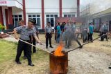 Lapas Luwuk musnahkan babuk sitaan dari kamar sel tahanan