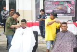 Wali Kota Bobby potong rambut bentuk  peduli Palestina