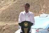 Presiden Jokowi meluncurkan transportasi publik ramah lingkungan di IKN