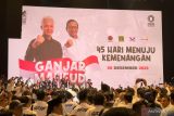 Ganjar-Mahfud hadiri konsolidasi akhir tahun di Djakarta Teater