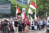 Ratusan orang peringati 100 hari agresi ke Palestina