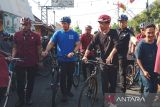 Jokowi bersama AHY sarapan gudeg di Yogyakarta