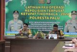 Polresta Palu latih kesiapsiagaan personel jelang Idul Fitri 1445 H