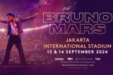 Bruno Mars temui fans di konser Jakarta