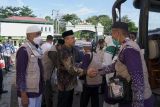 Pj Bupati sambut kepulangan jamaah haji asal Pringsewu Kloter 14 JKG