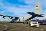 Pesawat Hercules TNI AU bawa pasien Natuna ke Jakarta