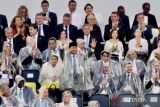Presiden terpilih Prabowo saksikan parade Kontingen Indonesia di pembukaan Olimpiade Paris 2024