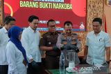 Polres  Temanggung-Jateng musnahkan barang bukti 19,35 gram sabu