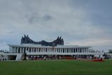 Lapangan Istana IKN terlihat memukau jelang detik Proklamasi