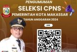 Pemkot Makassar dapat 186 CPNS dari usulan 700 formasi