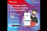 Bonus gede beli paket data Telkomsel di Bima Mobile Bank Jateng