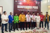 Hujan deras iringi Masduki-Nur Efendi mendaftar ke KPU Sukamara