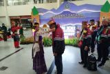 Kontingen PON Kalteng disambut tarian khas Sumatera Utara