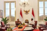 Presiden Jokowi terima kunjungan SBY di Istana Merdeka Jakarta