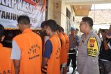 Polisi tangkap sembilan orangpelaku kejahatan di Lampung Selatan