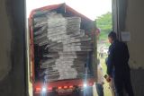 830 logistik kotak suara tiba di KPU Palangka Raya