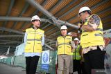 Gibran tinjau pembangunan proyek LRT Fase 1B Velodrome-Manggarai