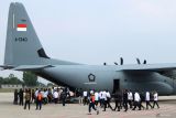 Para menteri tegang hingga berdoa kencang ketika menumpang pesawat C-130J Super Hercules