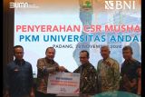 BNI salurkan CSR pembangunan Mushalla di Area Gedung Pusat Kegiatan Mahasiswa UNAND