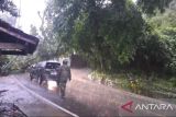 Jalan nasional Sukabumi-Palabuhanratu tertutup longsor